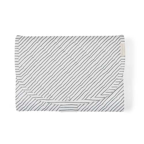 Organic Cotton Portable Changing Mat - Cobi Blue Stripes