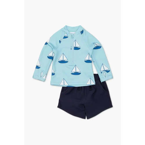 Rashguard Top Swim Trunks Bundle - Organic Baby, Toddler, & Kids Clothes - Monica + Andy