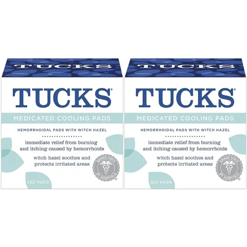 Tucks Md Cool Hemorrhoid Pad, 100 count (Pack of 2)