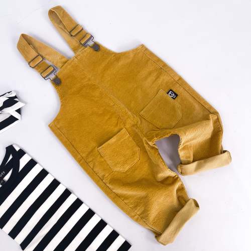 NOT SO BASIC MUSTARD CORDUROY DUNGAREES