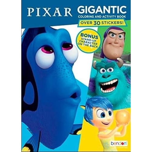 Disney Pixar 192-Page Coloring and Activity Book; Dory Nemo Toy Story Monsters Inc Inside Out Cars; Bendon 49935