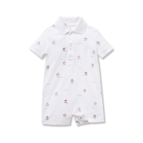 Bateau Summer Pima Cotton Romper