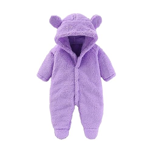 Baby Clothes Unisex Winter Coats Hooded Cute Newborn Infant Jumpsuit Snowsuit Fleece Bodysuits for Toddler Boys Girls