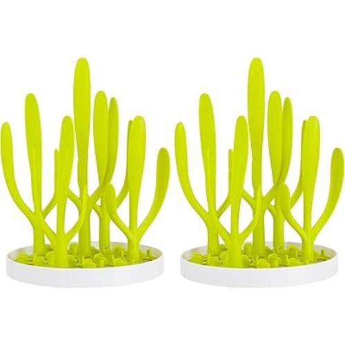 Boon Spring Countertop Drying Rack, Green (B11139) (Pack of 2)