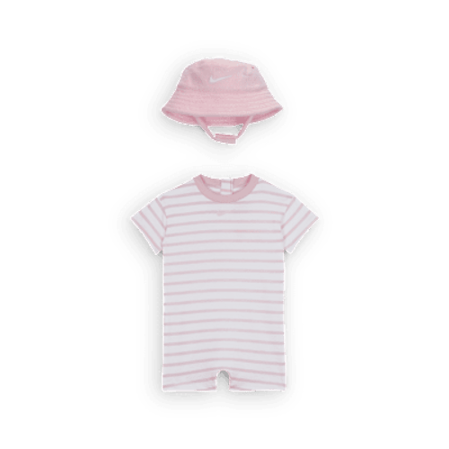 Nike Baby Short Sleeve Romper with Bucket Hat