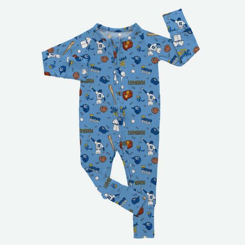 Crown Town Doodle - Bamboo Zippy Romper
– Kansas City Keiki