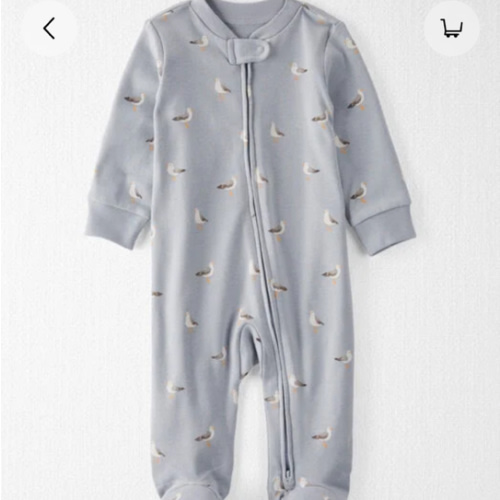 Seagull Print Pajama - size newborn