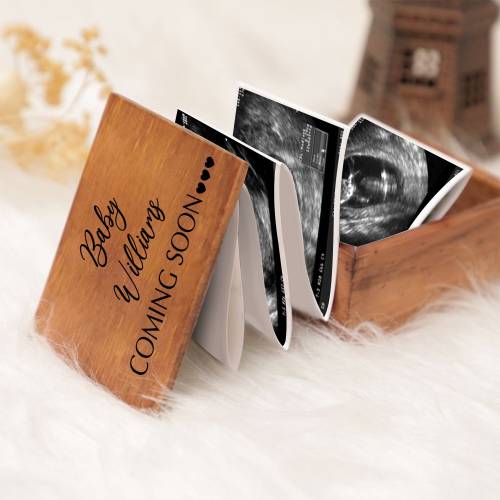 Pull Out Ultrasound Photo Album In Box, Mothers Day Gift, Gift for Mom, New Mom Gift, Ultrasound Baby Photo Album In Box,Mom Gifts Photo Box