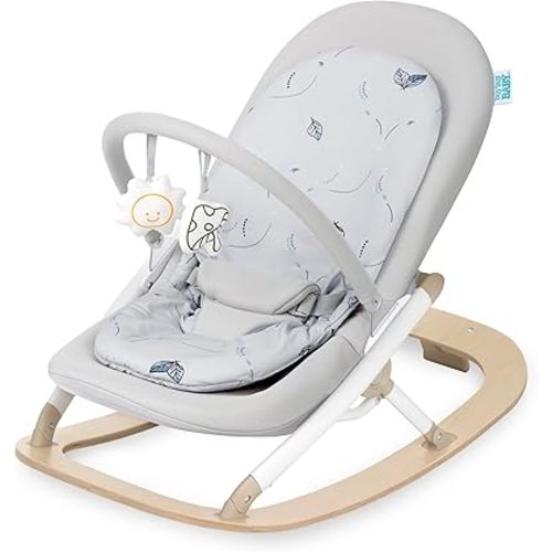 BuyBuy Baby by Evolur SleekSway Portable Rocker in Light Gray