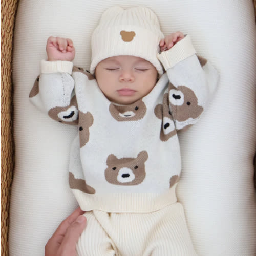Little Bear Jacquard Sweater