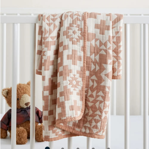 BLUE RIDGE ORGANIC COTTON BABY BLANKET