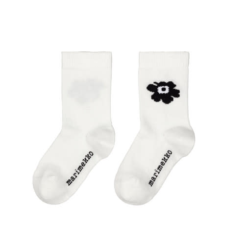 Marimekko Umika Unikko Black / White Children's Socks