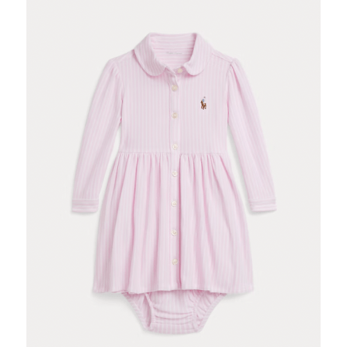 Ralph Lauren Striped Mesh Oxford Dress & Bloomer