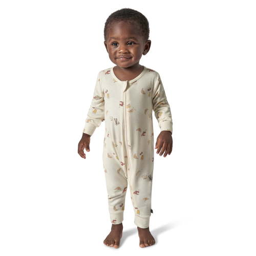 Modern Moments Baby Coverall with Mitten Cuff, Sizes Newborn - 12 Months, Super Soft