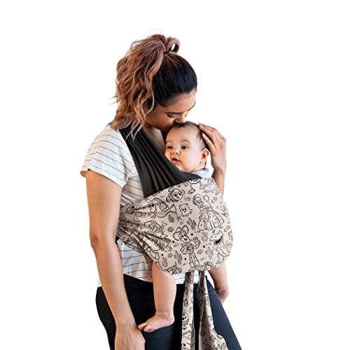 Moby Baby Wrap Carrier Easy-Wrap for Newborns to Toddlers (8-33lbs), Infant Sling Carrier, Lightweight & Hands Free Design, Adjustable for All Body Types (Disney Pixar's Infinite Adventures)