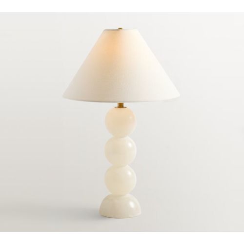 Ela Alabaster Stacked Table Lamp (22")