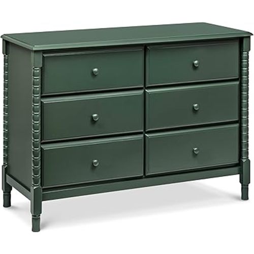 Davinci Jenny Lind Spindle 6-Drawer Baby Dresser, Forest Green