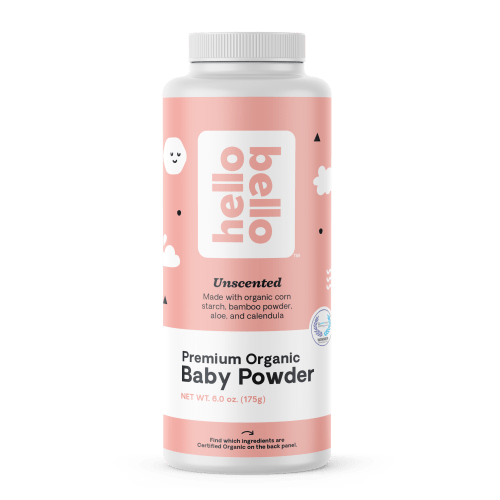 Hello Bello Organic Baby Powder, Talc-Free, 6 oz