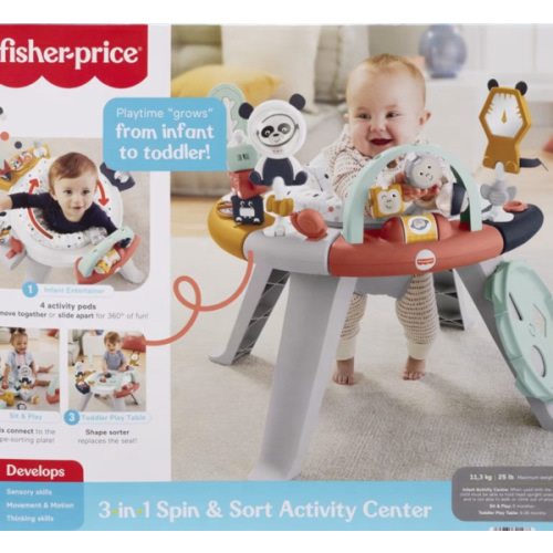 Fisher-Price 3-in-1 Spin and Sort Activity Centre