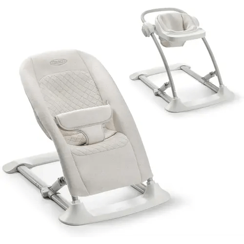 Graco Jumpstart 4-in-1 Activity Infant Bouncer and Jumper - 4 Ways to Play with Floor Seat and Kids Chair Modes