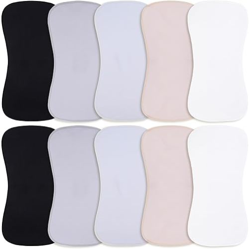 10-Pack Burp Cloths for Baby Boys and Girls - Organic Baby Burp Cloth,Baby Washcloths, Burp Rags, Large Neutral Burp Clothes for Newborn