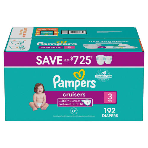 Pampers Cruisers Stay-Put Fit Diapers, Sizes:3-7 - Sam's Club