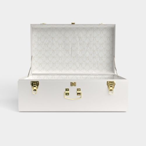 Grand Classic Trunk - White - Briarcliff Bows / Embroidery