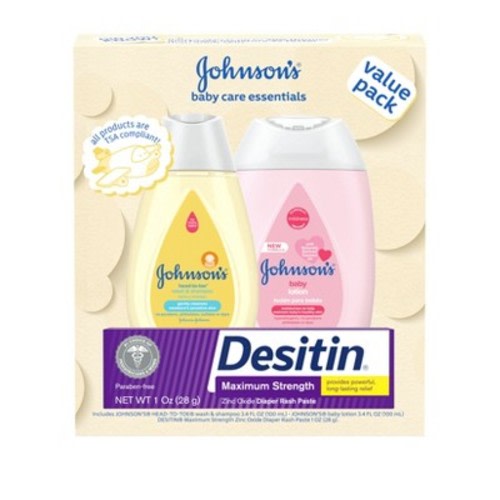 Johnson's Baby Care Essentials Gift Set - 3pc