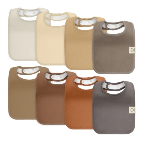 Organic 8-Pack Coast Drool Bibs