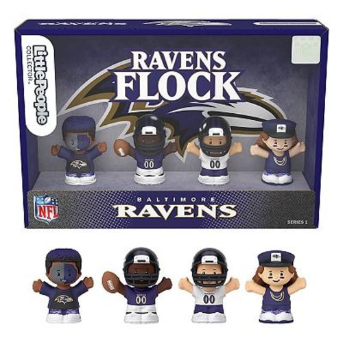 Fisher-Price Little People 4-Pack Baltimore Ravens Figures Collector Set