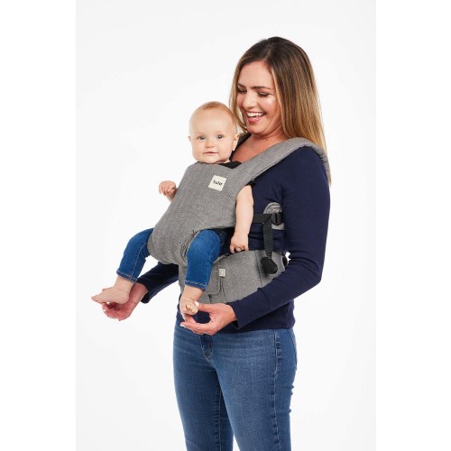 Explore Linen Baby Carrier: Ash Grey | Baby Tula Linen Collection – Baby Tula US