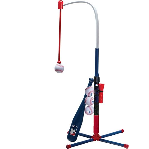 Franklin Sports Grow-with-Me Kids Baseball Batting Tee + Stand Set for Youth + Toddlers - Youth Baseball, Softball + Teeball Hitting Tee Set for Boys + Girls - Grow With Me Tee - MLB Baseball