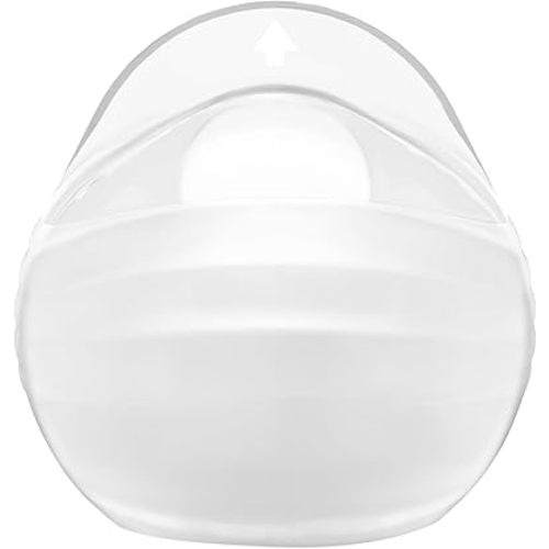 Silicone Milk Collector, Wearable Milk Catcher Hands Free Pumping, Passive Breast Milk Shells for Nursing Moms - Breastfeeding Essentials - 3oz/90ml, 1 Count
