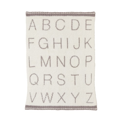 Barefoot Dreams® CozyChic® ABC Stroller Blanket, Cream/ Beach RockCream/ Beach Rock