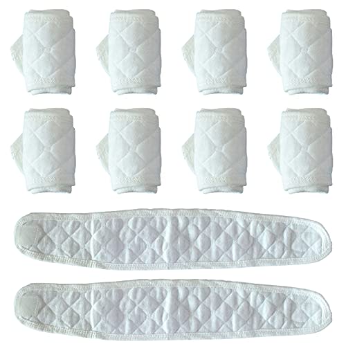 Topwon 10 Pcs Baby Belly Band Newborn Belly Binder Infant Umbilical Cord Band Belly Button Warp Registry Must Haves Gift Cotton