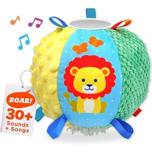 Move2Play, Hilariously Interactive Toy with Music & Sound Effects | Birthday Gift for Boy & Girl | Ball for Toddler & Baby | Indoor/Outdoor | Age 6, 9, 12+ Month | 1, 2, 3+ Year Old