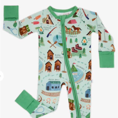 Green Camp Sleepies Zippy – Little Sleepies