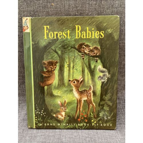 1949 Forest Babies HC Rand McNally Elf-Book Elizabeth Webbe Jean Parrish