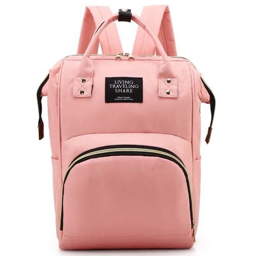 Diaper Bag Backpack,Caveen Multifunctional Mommy Nappy Bags with Insulated Pockets, Waterproof, Large Capacity, Pink