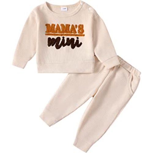Infant Baby Boy Girl Clothes Tops Pants Set Toddler Girls Clothing Sweatshirts Fall Winter Baby Outfit for Boys Girls