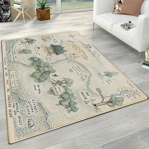 100 Acre Wood Map Rug