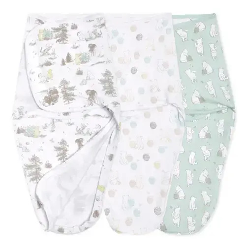aden + anais Winnie The Pooh Cotton Easy Swaddle 0-3M