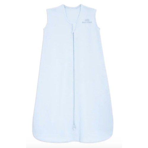 Blue Cotton Wearable Baby Blanket Small | HALO