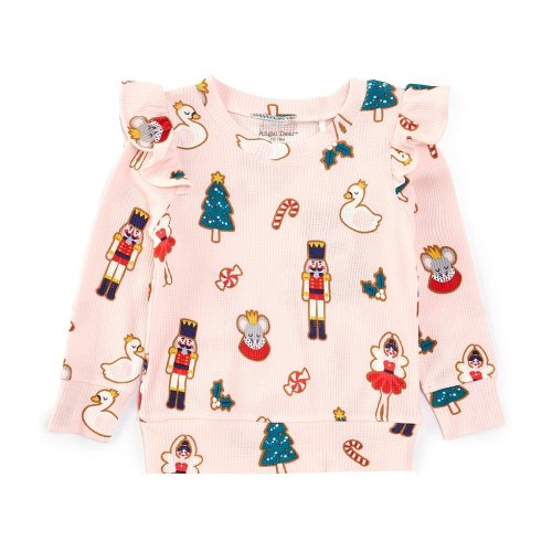 Angel Dear Baby Girls 6-24 Months Nutcracker Christmas Long Sleeve Top