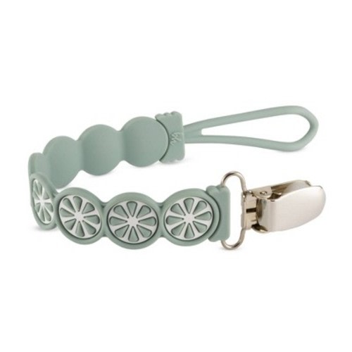 BooginHead PaciGrip Silicone Citrus Pacifier Holder, Color: Lime