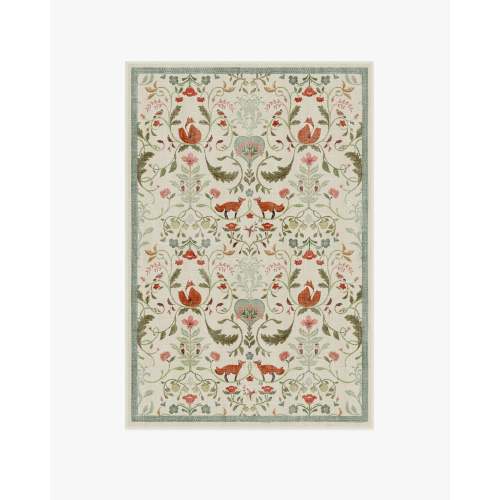 Foxfen Ivory Multicolor Flatwoven Rug | Ruggable
