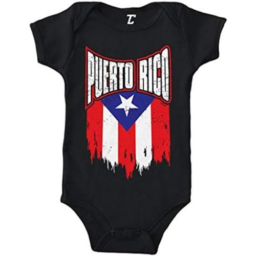 Puerto Rico - Torn Flag Strong Proud Bodysuit