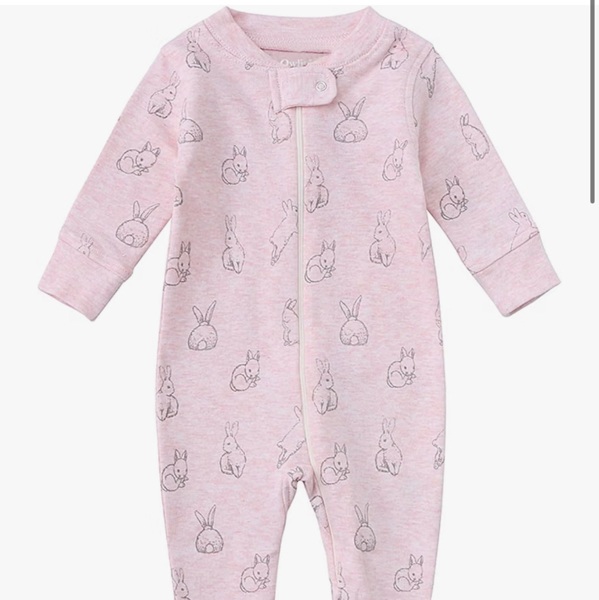 Owlivia Organic Cotton Baby Boy Girl Zip up Sleep N Play, Footless, Long Sleeve
