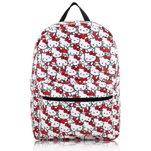 Sanrio Hello Kitty Backpack for Women, Men, Unisex Cute PU Leather Large Hello Kitty Backpack Purse Shoulder Purse | Hello Kitty Bag and Hello Kitty Accessories