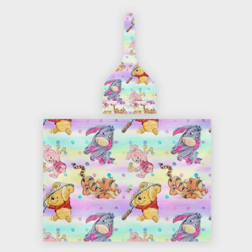 Winnie The Pooh Cartoon 2 Piece Baby Swaddle Hooded Set, Newborn Swaddle Blanket for Baby Boys and Girls 40" x 29"